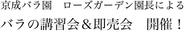 バラ講習会・即売会