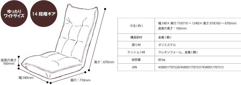 ソファ座椅子_商品情報