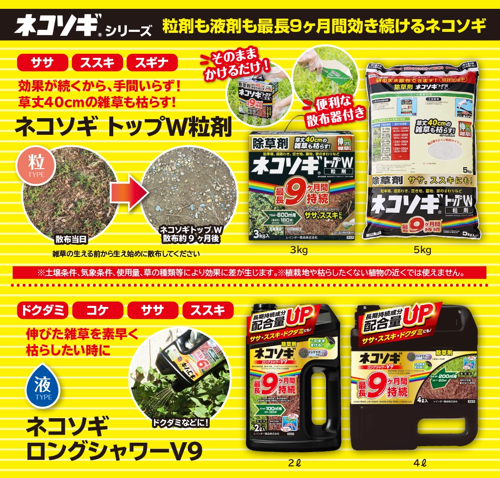 ネコソギ  除草剤 